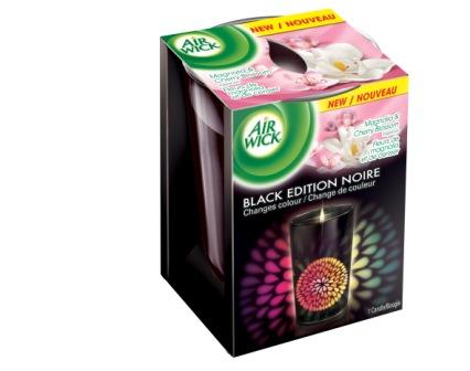 AIR WICK Color Changing Candle Black Edition  Magnolia  Cherry Blossom Canada Discontinued